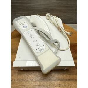 Nintendo Wii Console Wii Bundle (TESTED) Read Description